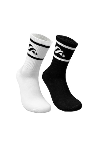 Skadi Mons Logo Tennis 2 Pack Unisex Siyah Çorap 1605030523-001 Siyah