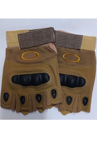 Korumalı Kısa Motosiklet Eldiveni Yeni Yasaya Uygun Parmaksız L