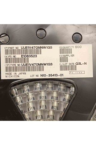 Uue1v470mnw1gs 47mf 35v 8x10.2 Smd Kondansatör 100 Adet