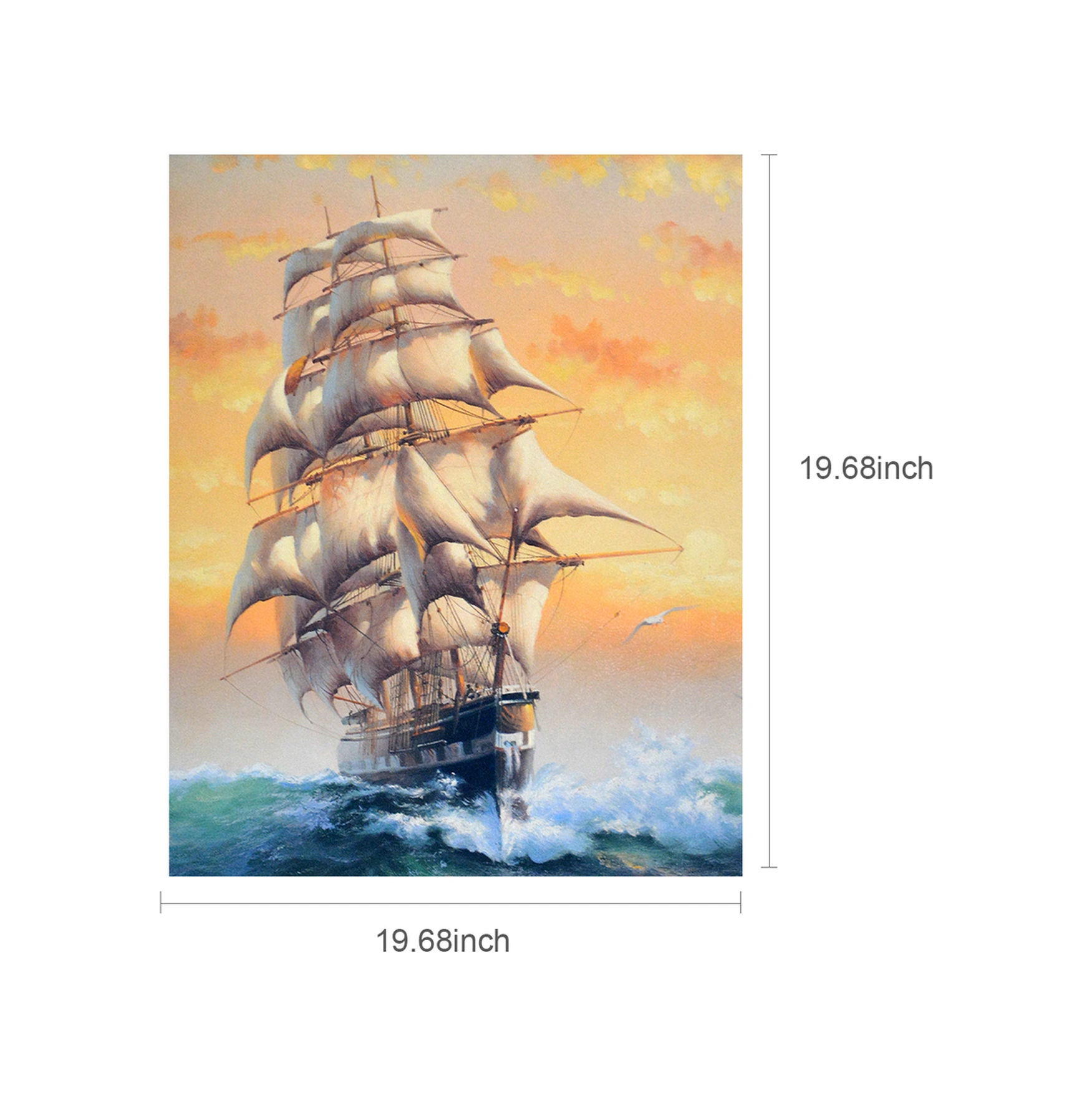 Moveevo 40x50cm Dıy Rakamlı Yağlı Boya Tablosu - Ev Dekorasyonu, Stres Azaltıcı, Tüm Beceri Seviyeleri İçin, Çerçevesiz Sanat El Eseri Diğer