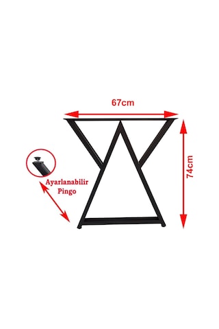 Bin1Fırsatt Metal Ayaklar Masa Ayağı Çalışma Mutfak Masası Ayağı Metal Ayak