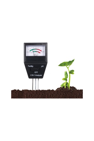 2'si 1 Arada Toprak Ph Ölçer Verimlilik Test Cihazı Ph Test Cihazı Bahçe Çiftlik Çim İç Mekan Dış Mekan Bitki Bakımı