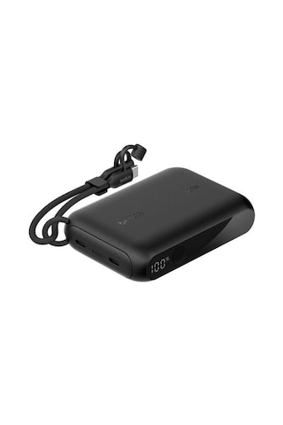Belkin Bpb027hqbk Boostcharge 10.000 Mah 20w Usb-c Powerbank Dijital Göstergeli Taşınabilir Şarj Cihazı - Siyah