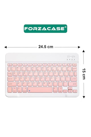 Tablet Telefon İçin Kare Tuş Bluetooth Klavye - Fc755 Siyah