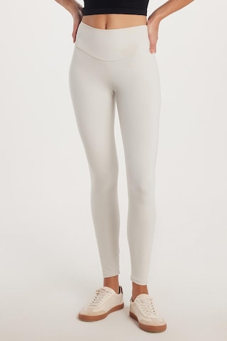 Tudors Kadın Süper Slim Beli Lastikli İnterlok Standart Boy Normal Bel Gri Tayt-33530 Gri