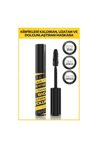 New Well Big Lash Volume Kirpikleri Kaldıran Uzatan Ve Dolgunlaştıran Maskara Siyah