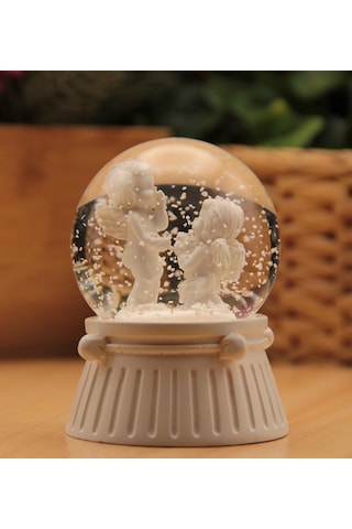 Melek Işıklı Kar Küresi