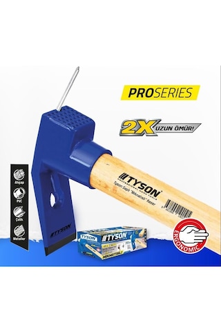 Tyson Saplı Mıknatıslı Yuvalı Keser Nacak 435 Gr Uzunluk : 45 Cm Pro Serisi Ultra Sağlam Çekiç