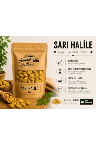Anadolu Şifa Harput Kara Halile & Sarı Halile 2x55 Gr Doğal Ve Katkısız Halile Seti