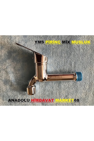 Yms Mix Musluk Aç Kapa Musluk Uzun Pirinç Krom