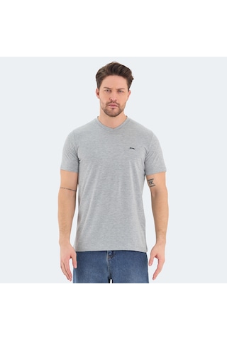 Slazenger RIVALDO 5 li Set Erkek Beyaz - Siyah - Gri - Yeşil - Saks Mavi Tişört
