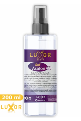 Luxor Kimya 200 ml Saf Aseton Oje Çıkarıcı Oje Temizleme 200 ml