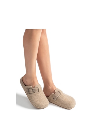 Twigy Tuana Kadın,garson Boy Ev Terliği Bej 36/40 AA0194