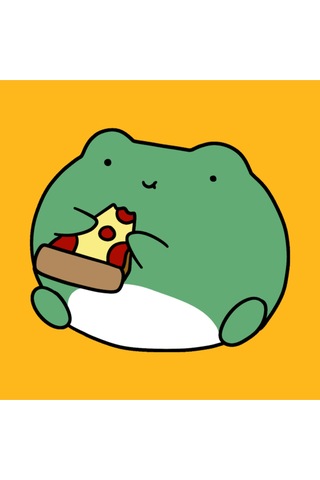 Kurbağa Ve Pizza - Pizza Sevgisi Kupa Bardak Çok Renkli