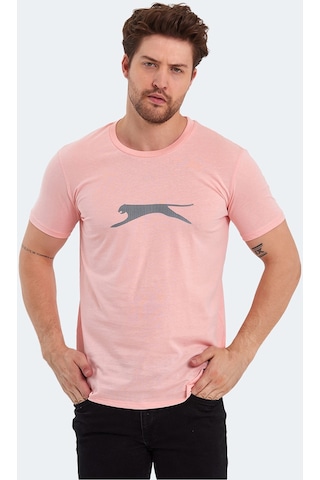 Slazenger SECTOR I Erkek Baskılı Somon Tişört