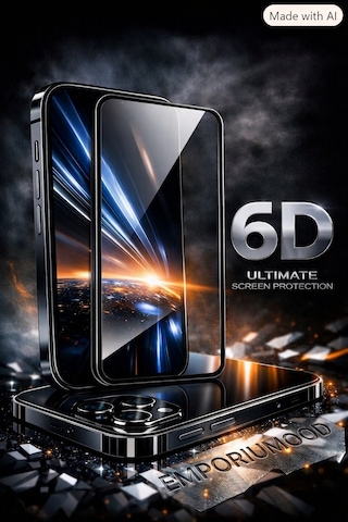 General Mobile Era 50 Ekran Koruyucu 6d Darbe Emici Kırılmaz Cam Ultra Koruma Tam Kaplar