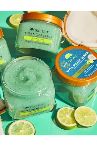 Tree Hut Shea Sugar Scrub Coconut Lime Vücut Peelingi 510 G