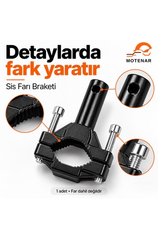Motenar Motosiklet Sis Farı Braketi Montaj Ayağı 1 Adet