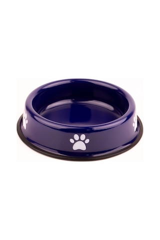 Emaye Kedi Köpek Mama Ve Su Kabı Pati Desen Night