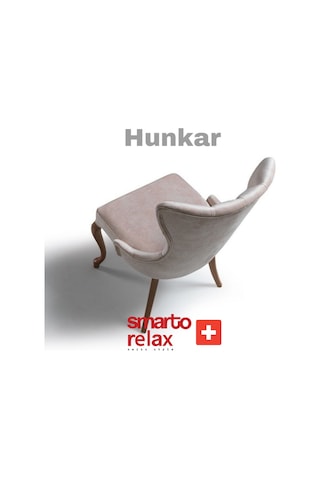 Smarto Relax Hünkar 2'li Yemek Masası Sandalye Seti - Ahşap Ayaklı, Krem Kumaş Ekru Ve Kahverengi