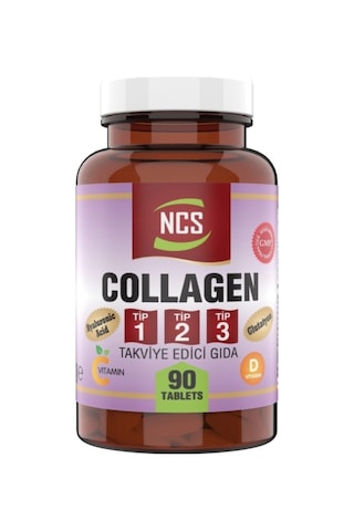 Collagen Kolajen Tip 1-2-3 Hyaluronic Acid 3 X 90 Tablet