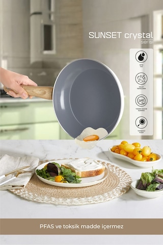 Lorenzo Sunset Crystal Seramik Tava 28 Cm Inox