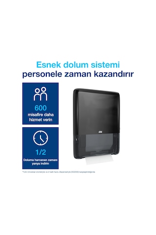 Tork 552558 Peakserve Mini Havlu Dispanseri Siyah Siyah