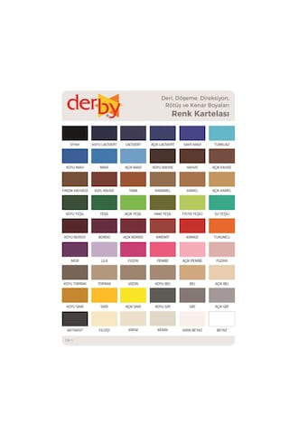 Derby Deri Mont Boyası ve Sabitleme Cilası 100 G Set