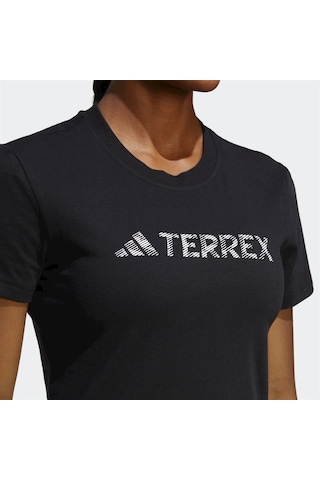 Adidas Terrex Classic Logo Tee W Hz1392 Kadın Tişört Siyah