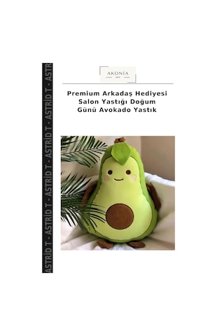 Premium Arkadaş Hediyesi Salon Yastığı Doğum Günü Avokado Yastık Çok Renkli