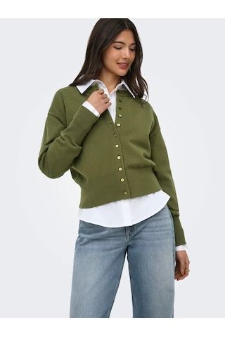 Only Onlmıo Ls O-neck Button Cardiga Kadın Hırka 15377295 Yeşil