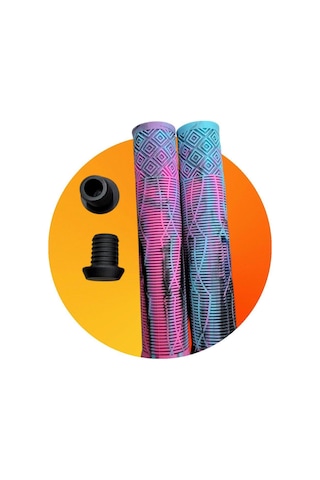 17 Cm Mtb Bmx Freeride Elcik Silikon Bisiklet Elcik Kaymaz Yapı Dirt Jump Bisiklet Elciği Pembe Turkuaz Mor - Pembe