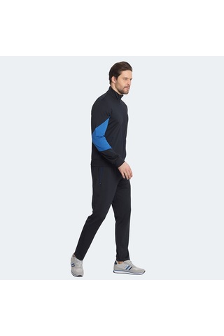 Slazenger RAPID Erkek Fermuarlı Dik Yaka Cepli Lacivert Eşofman Takımı