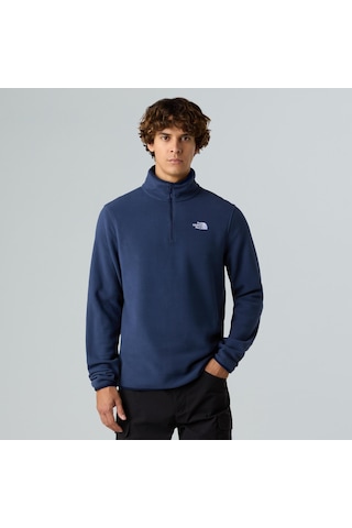 The North Face M Glacıer Fleece 1/4 Zıp Jacket Erkek Sweatshirt Nf0a8d0q8k21 Lacivert