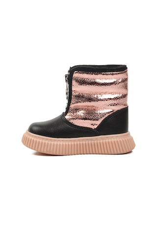 Siyah-pudra Suni Deri Bebek Kar Botu Staye B Siyah-pudra Siyah - Pudra