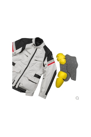 Ebakbak Motosiklet Montu 4 Mevsim Full Koruma Long Oxford Kumaş Motorcu Mont Touring Greey