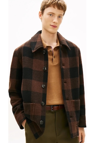 Tommy Hilfiger Wool Dbl Face Check, 0m7 Kahverengi Erkek Ceket