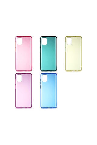 Samsung Uyumlu Galaxy A71 Kılıf Zore Bistro Kapak Pembe