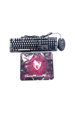 Techbloom Tf31 T Wolf 3ü 1 Oyun Kombo Seti Aydınlatmalı Mekanik Klavye Optik Fare Mousepad Pc Ofis Diğer