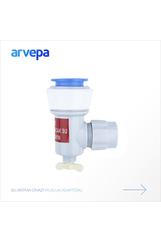 Arvepa Tezgahüstü Su Arıtma Cihazı Plastik Musluk Adaptörü - 3 Çıkışlı (1/4" Uyumlu)