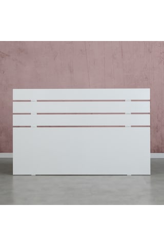 Pasifichome Huga Çift Kişilik Beyaz Yatak Başlık 160 Cm / 160 Cm Baza Başlık