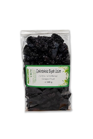 Biostore Çekirdeksiz Siyah Özbek Üzümü 340 G 340 G