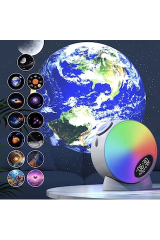 Galaxy Uyumlu Planetarium 13in1 Hd Yıldız Projektör, Bluetooth Hoparlörlü Nebula Led Gece Lambası