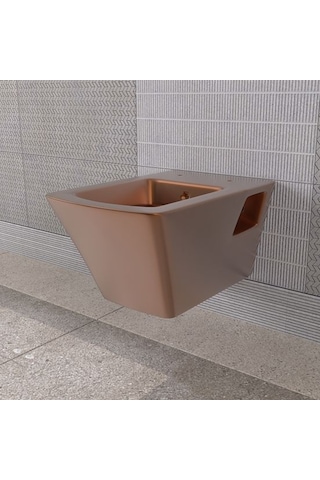 Lucco Loop Asma Klozet İçi Beyaz Dışı Komple Bronz