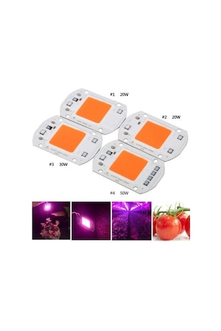 20/30/50w Tam Spektrumlu Led Cob Çip Büyüyen Işık Bitki Büyüyen Lamba Ampul 220/110v