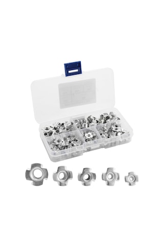 Geeksen 90 Parçalık Paslanmaz Çelik Çok Amaçlı Somun Vida Seti - 5 Farklı Boyutta Dayanıklı Tamir Takımı Diğer