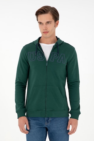 U.s. Polo Assn. Erkek Koyu Yeşil Sweatshirt 50295172-vr079 Koyu Yeşil