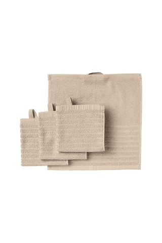 4 Adet El Havlusu, Bej Renk Meridyendukkan 30x30 Cm Pamuk,4 Li El-kurulama Havlu Genel