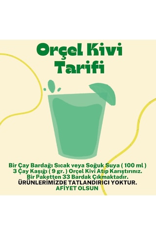 Orçel Kivi Aromalı Toz İçecek 300 G