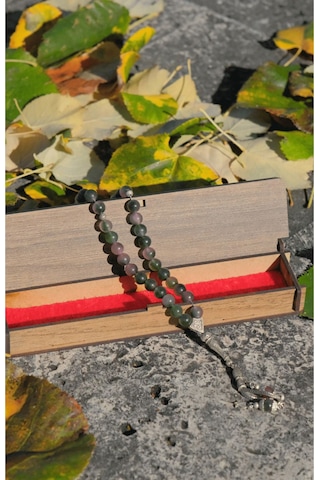 Doğal Taş Renkli Tesbih Çok Renkli